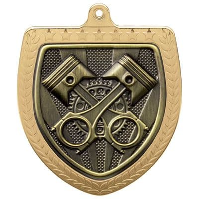 GOLD Cobra Motorsport Piston Shield Medal Gold 75mm