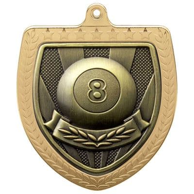 GOLD Cobra Pool Shield Medal Gold 75mm