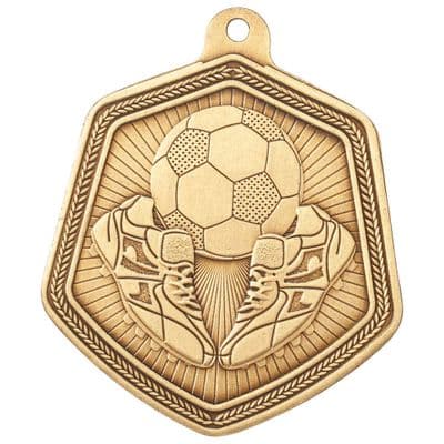 GOLD Falcon Football Medal Gold 65mm
