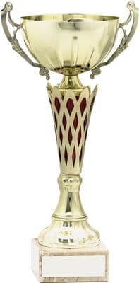 Gold & Red Cups - Premium Engraving Only 370mm