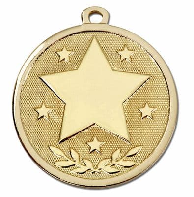 Gold Star Galaxy Medal 45mm (1 3/4