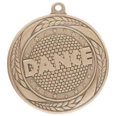 GOLD Typhoon Dance Medal Gold 55mm