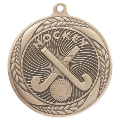 GOLD Typhoon Hockey Medal Gold 55mm