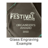 Innovate Jade Glass Award 255mm including etching