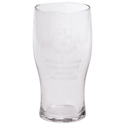 Lindisfarne Classic Beer Glass 170mm including etching