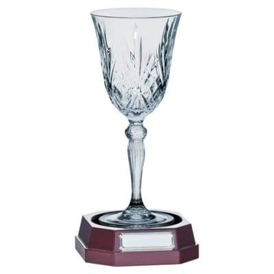 Lindisfarne St Joseph Crystal Wine Glass 220mm including etching