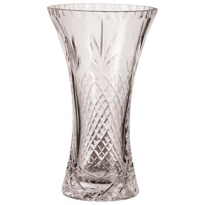 Lindisfarne St Theodore Crystal Vase 230mm including etching