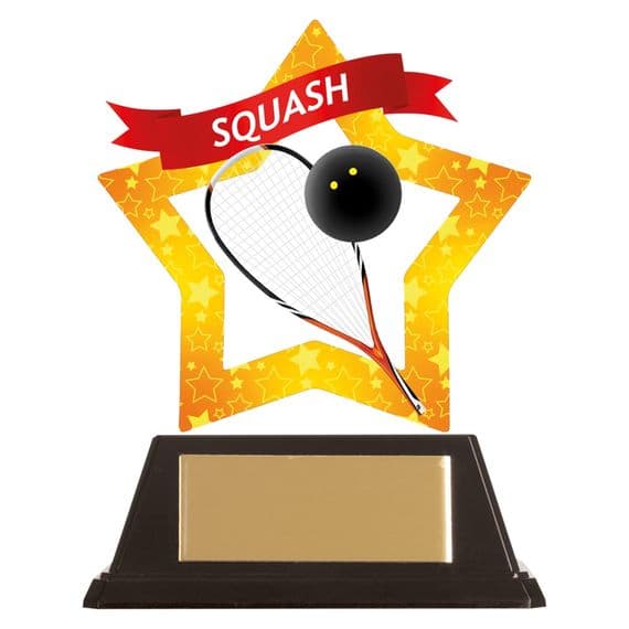 AC19692A Mini-Star Squash Acrylic Plaque 100mm