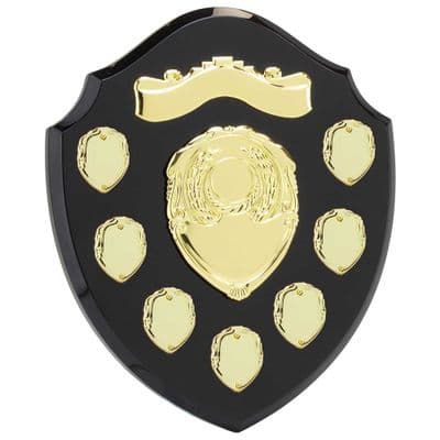 Mountbatten Annual Shield Black & Gold 7yr 255mm