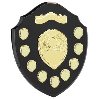 Mountbatten Annual Shield Black & Gold 9yr 305mm