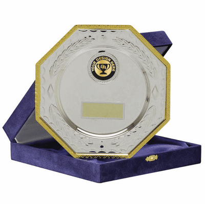 Multi-Sport Silver Salvers - Boxed 100mm 853A