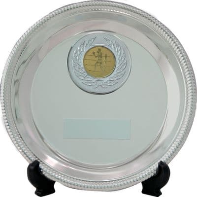 Multi-Sport Silver Salvers with Stand 150mm 830B