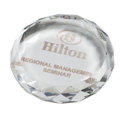 Oxford Optical Paperweights 85mm including etching