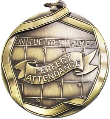 Perfect Attendance  Medals