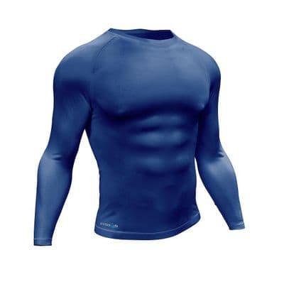 Precision Essential Baselayer Long Sleeve Shirt Adult Navy Small 34-36