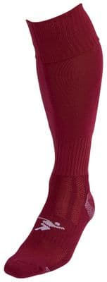 Precision Plain Pro Football Socks Junior Maroon 3-6