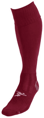 Precision Plain Pro Football Socks Junior Maroon J12-2