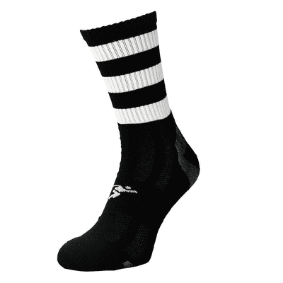 Precision Pro Hooped GAA Mid Socks Junior Black/White J12-2