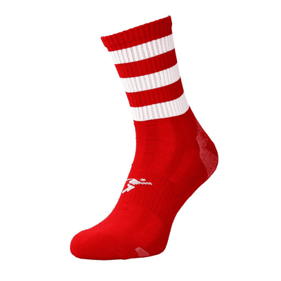 Precision Pro Hooped GAA Mid Socks Junior Red/White J12-2