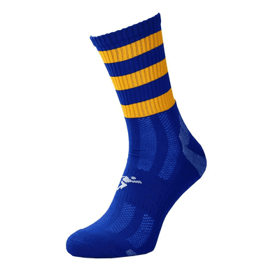 Precision Pro Hooped GAA Mid Socks Junior Royal/Amber J12-2
