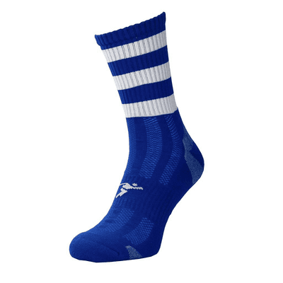 Precision Pro Hooped GAA Mid Socks Junior Royal/White J12-2