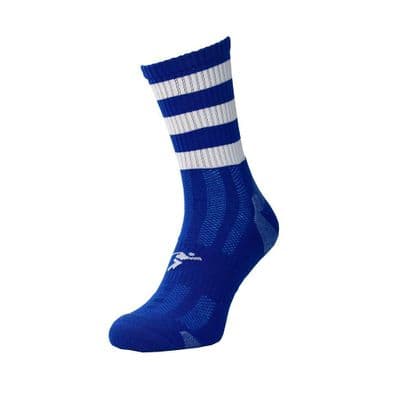 Precision Pro Hooped GAA Mid Socks Junior Royal/White J8-J11