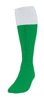 Precision Turnover Football Socks Adult Emerald/White 7-11