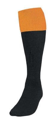 Precision Turnover Football Socks Junior Black/Amber J12-2