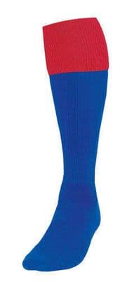 Precision Turnover Football Socks Junior Royal/Red J12-2