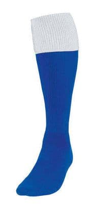 Precision Turnover Football Socks Junior Royal/White 3-6