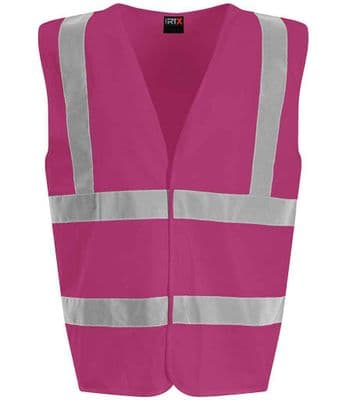 Pro RTX High Visibility WaistcoatRaspberry - XXL
