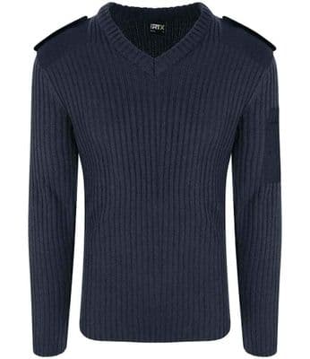 Pro RTX Pro Acrylic Security V Neck SweaterNavy - L