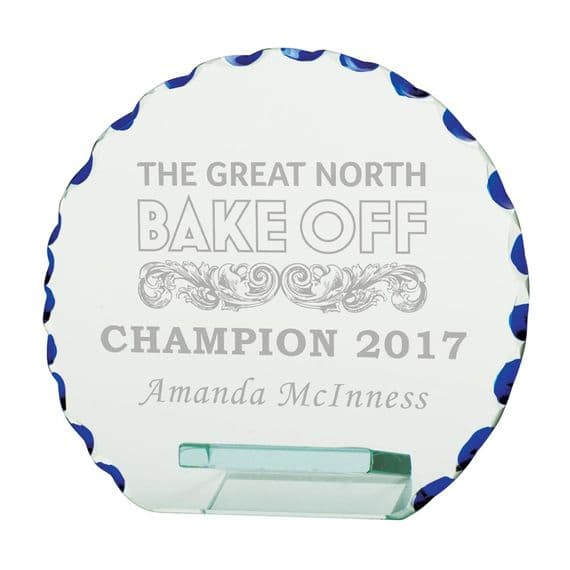 Quantum Jade Glass Award 90mm including etching