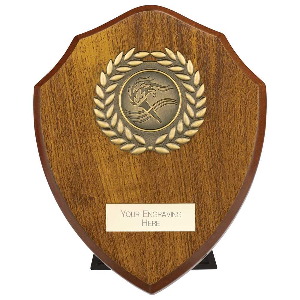 Reward Wreath Shield Walnut 125mm