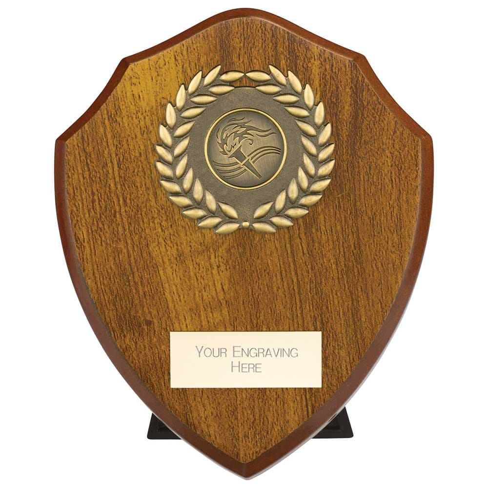 Reward Wreath Shield Walnut 150mm