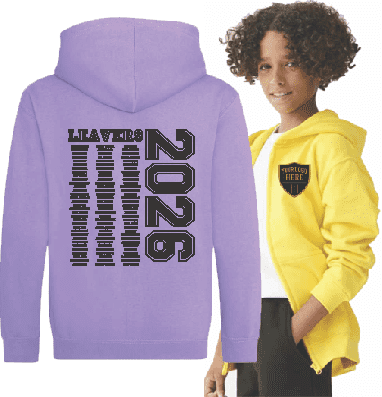 School Leavers T-Shirt – Leavers Zipped Kids Hood – Custom School