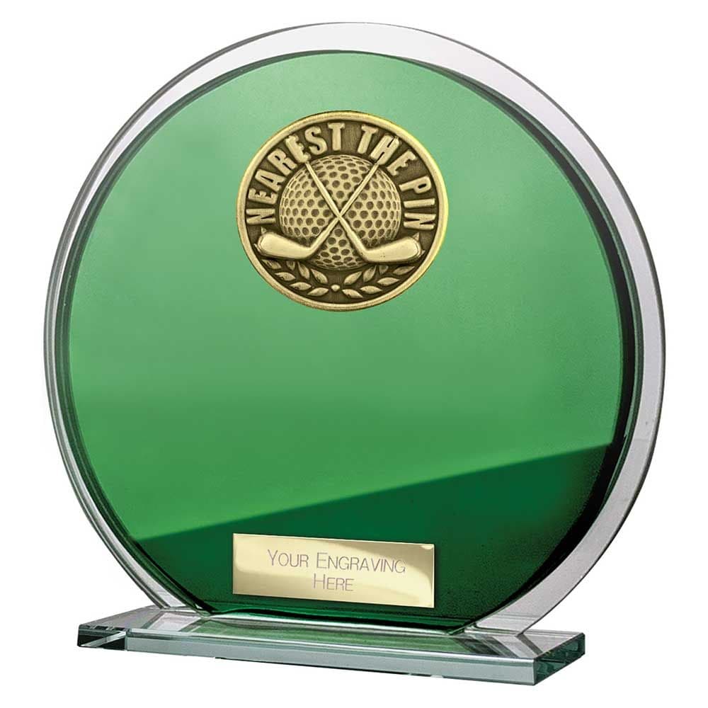 Seismic Golf Nearest the Pin Plaque Green & Silver 145mm