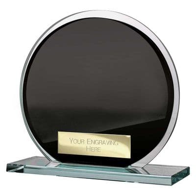 Seismic Multisport Circle Mirror Glass Black & Silver 105mm (8mm Thick