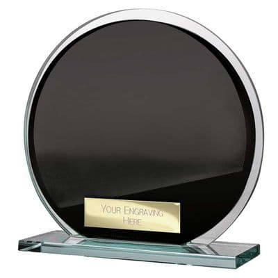Seismic Multisport Circle Mirror Glass Black & Silver 125mm (8mm Thick
