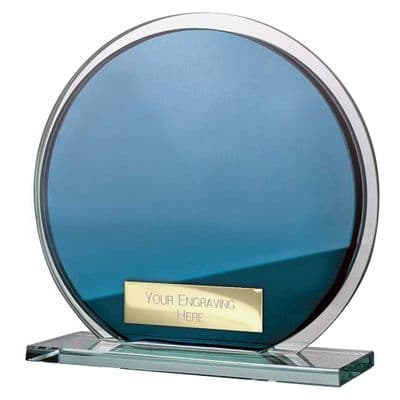 Seismic Multisport Circle Mirror Glass Blue & Silver 125mm (8mm Thick)