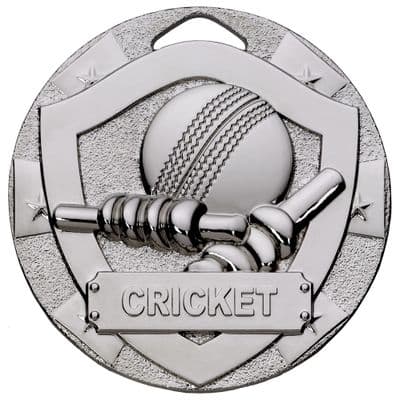 SILVER 50mm CRICKET G761 Medal
