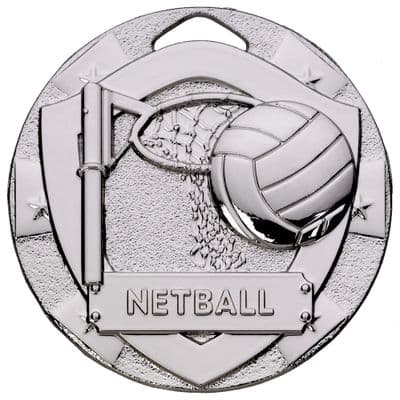 SILVER 50mm NETBALL G791 Medal