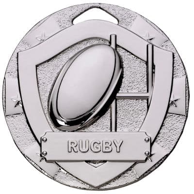 SILVER 50mm RUGBY G796 Medal