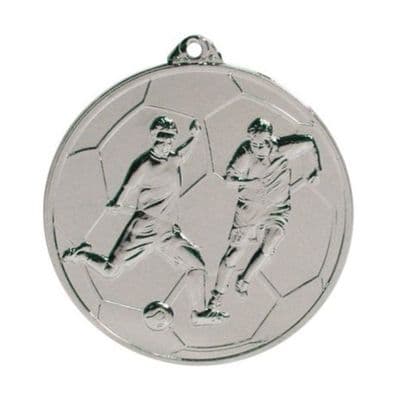 SILVER 50mm Shoot Footie Medal 00.51.050.s Medal