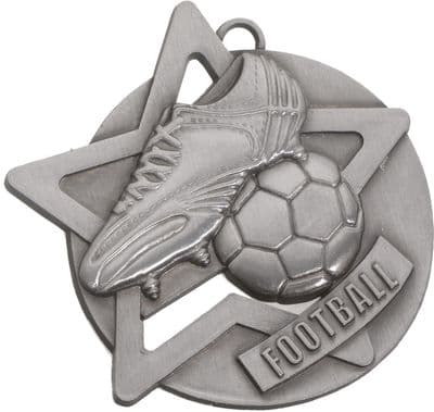 SILVER 60mm Football SM1S Medal