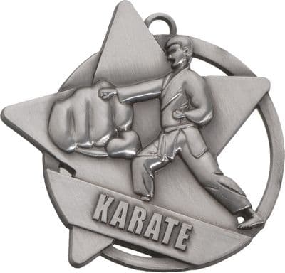 SILVER 60mm Karate SM21S Medal