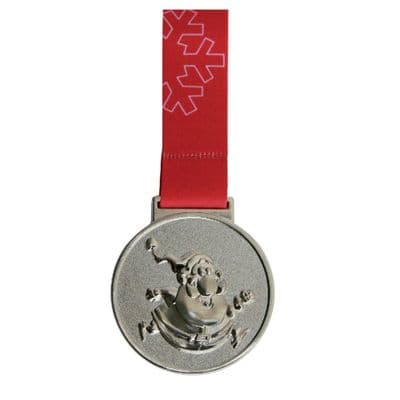 SILVER 60mm Santa Dash 1 00.93.060.5 Medal