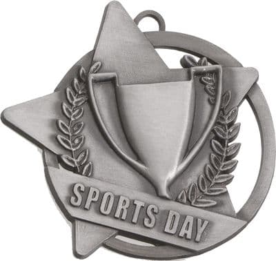 SILVER 60mm Sports Day SM5S Medal