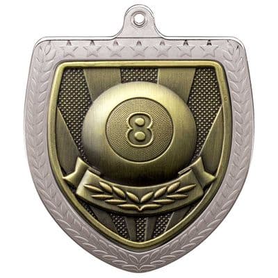 SILVER Cobra Pool Shield Medal Silver 75mm