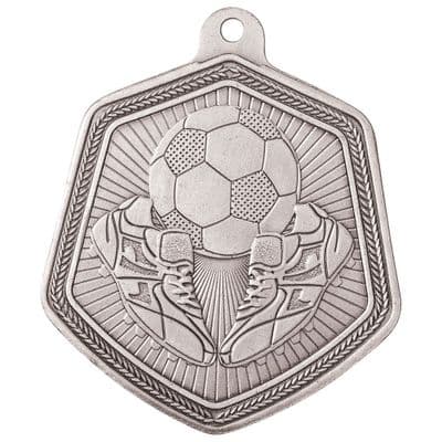SILVER Falcon Football Medal Silver 65mm